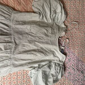 Light blue Puff Sleeve Dress